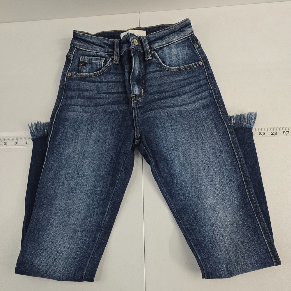 kancan Kamala High Rise Ankle Skinny Jeans‎ size 1/24 womens blue denim 7104